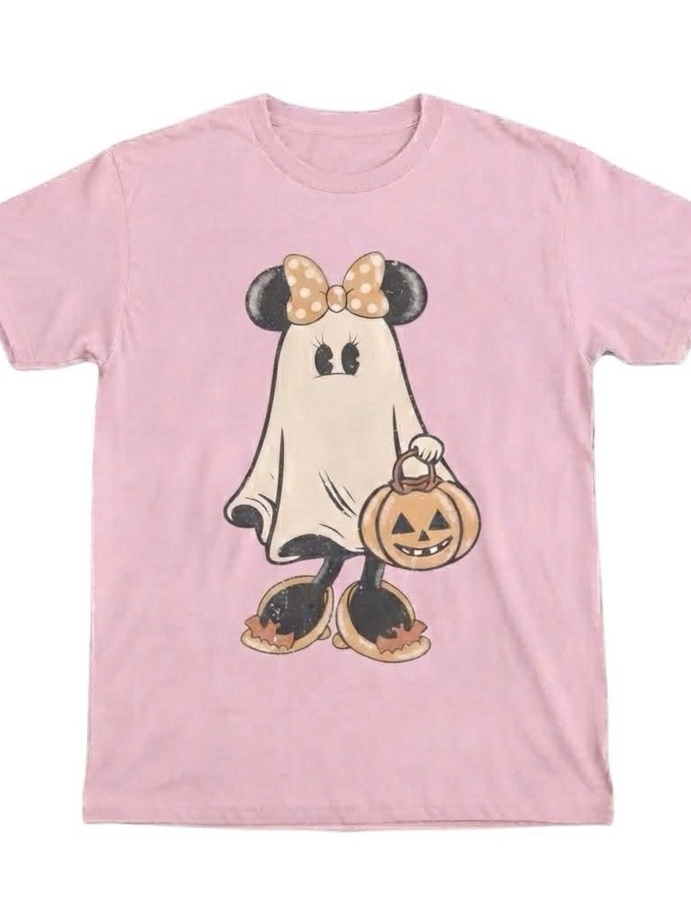 Pink Minnie Ghost  Costume Shirt Women